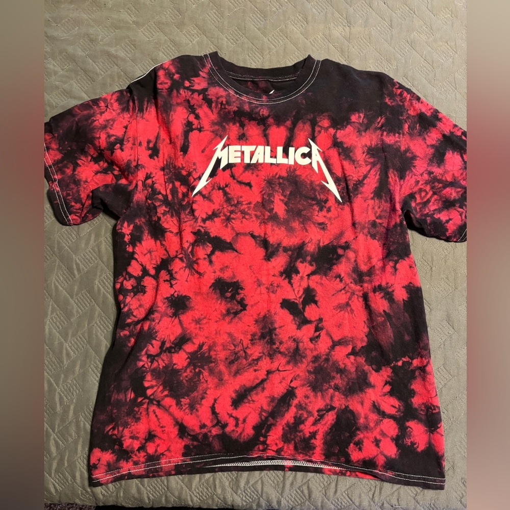 Youth tie dye Metallica shirt XL
